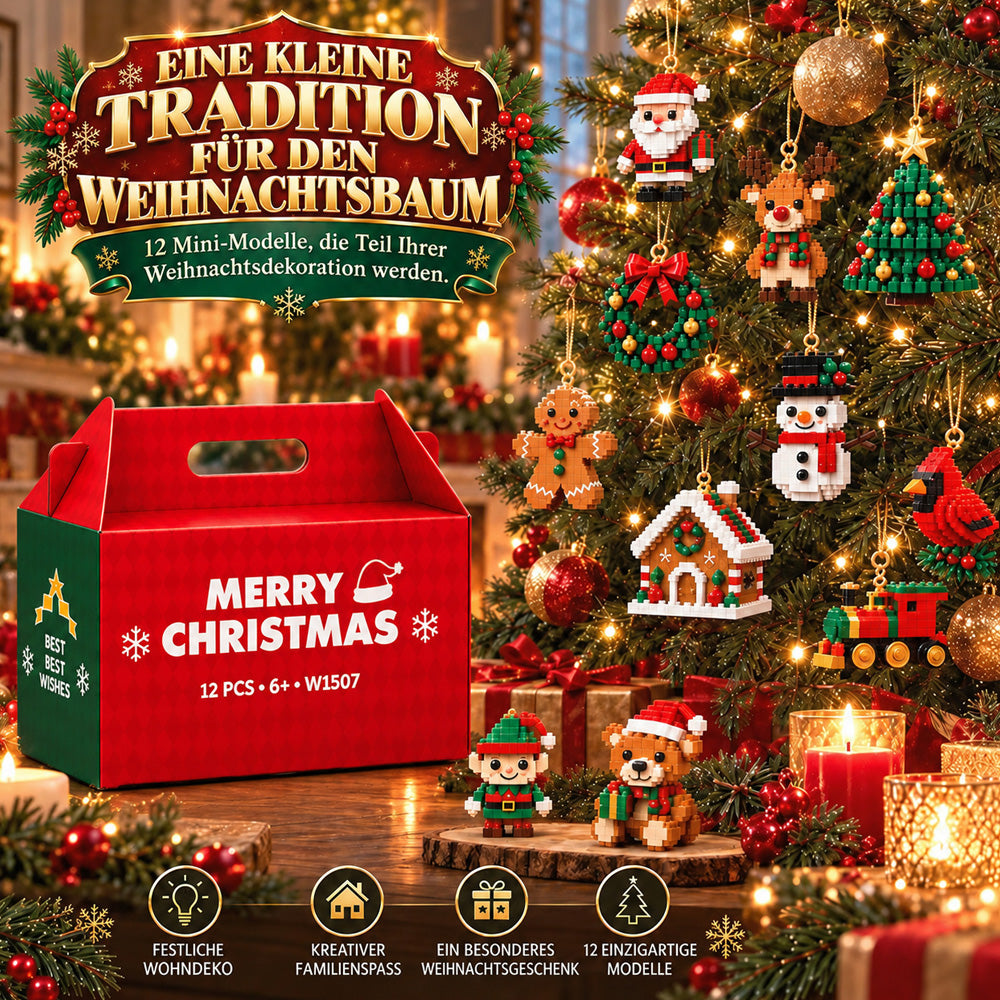 upsell-⏳ Nur heute 49 % sparen – 🎄 12-Tage-Mini-Weihnachts-Bauset zum Selberbauen | 12 einzigartige, festliche Bausets mit Aufhängeschlaufen – perfekt zum Schmücken von Weihnachtsbäumen, Kränzen und festlichen Dekorationen 🧱 (Copy)