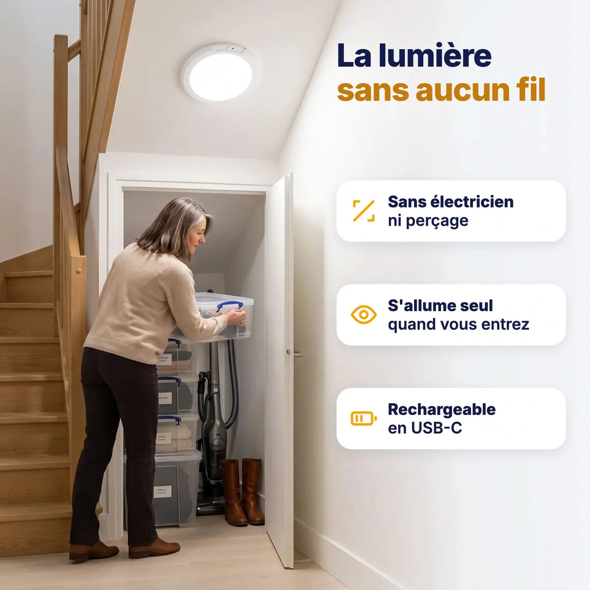 LED-Deckenleuchte mit Bewegungsmelder