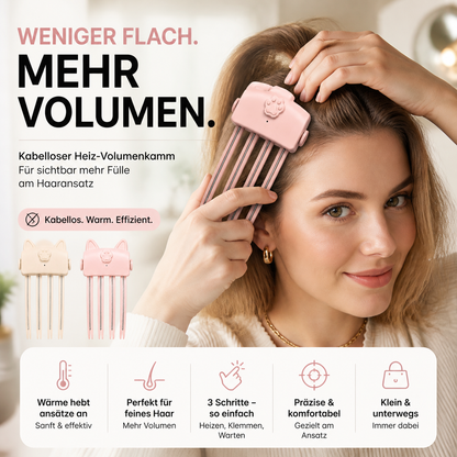 🔥50% RABATT🔥Über 50.000 Stück verkauft!🪮Volumen-Clip für Haarwurzeln – Sofortiges Volumen ohne Hitze, keine Abdrücke, leicht & bequem💁‍♀️