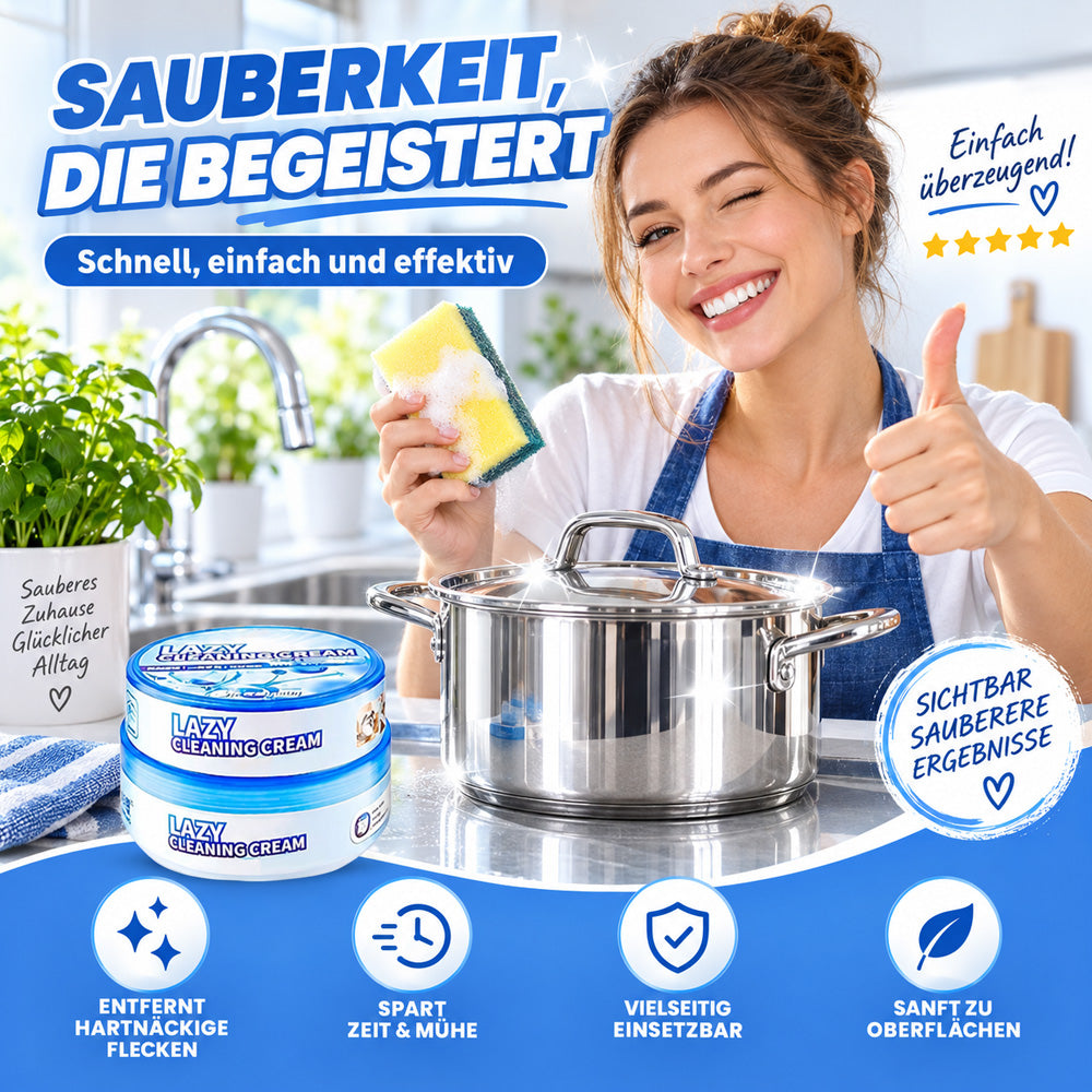 🔥Heißer Sale: 50 % Rabatt🎁Multifunktionale wirksame Reinigungscreme mit Schwamm✨ Weniger Schrubben · Einfache Anwendung · Vielseitig einsetzbar