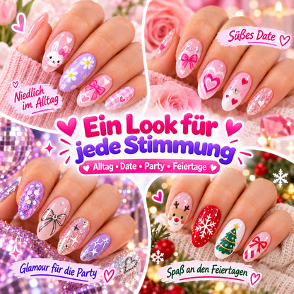24-Farben Doppelseitige Nagel-Art-Stifte Set