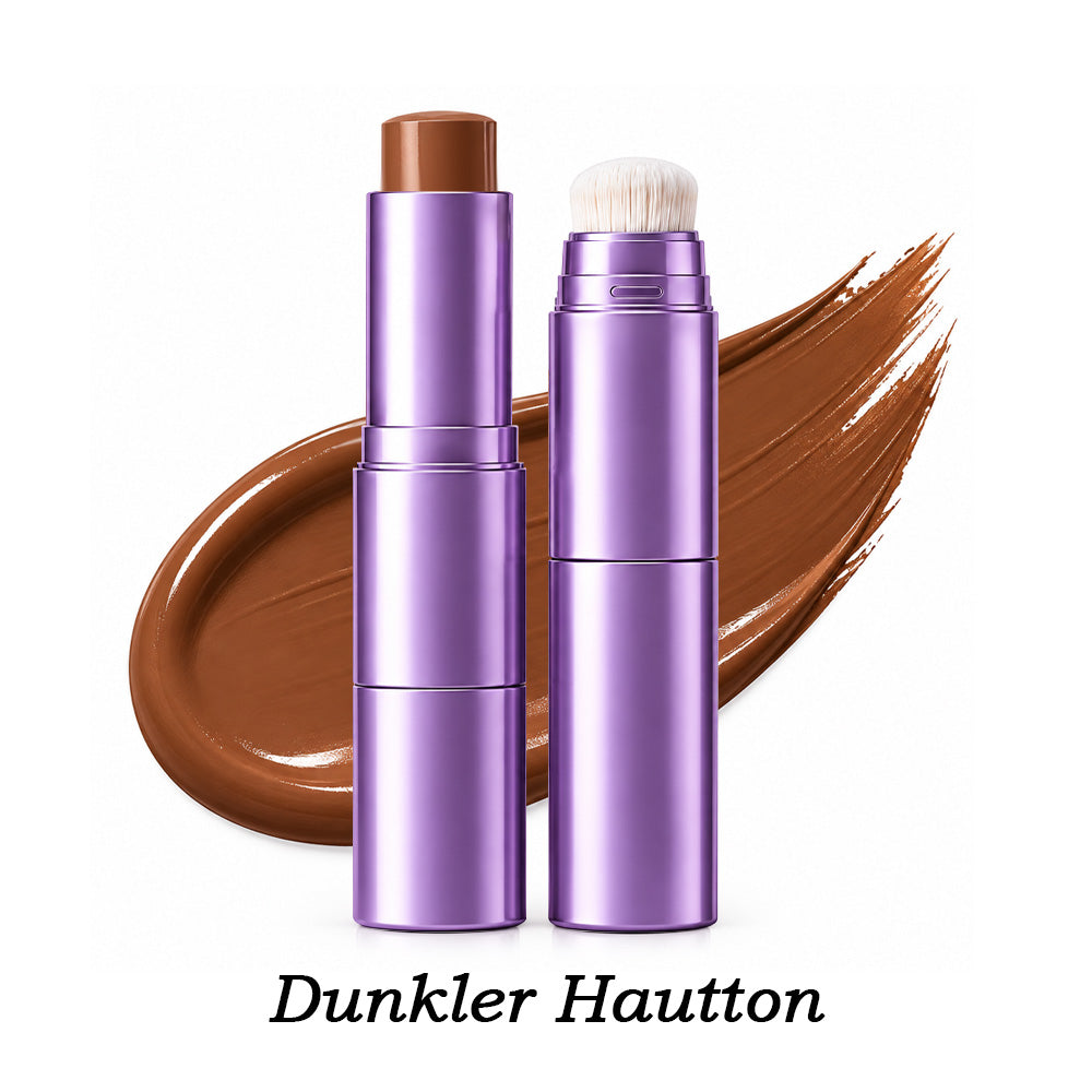 🌿 2-in-1 Foundation-Stick mit Farbwechsel, cremige Textur für ein geschmeidiges Hautgefühl