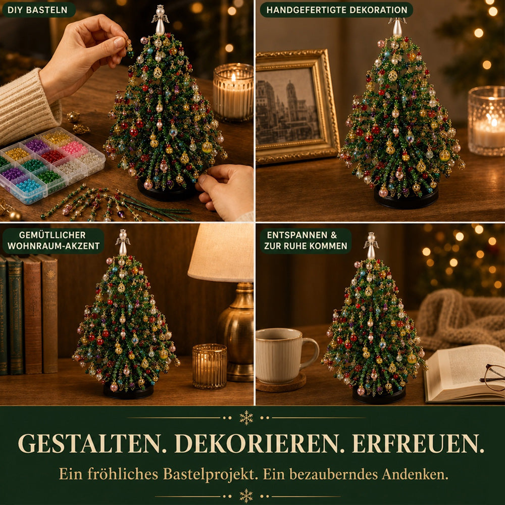 🎄✨ DIY Perlen-Weihnachtsbaum-Set – 🎅 Gestalte deine eigene funkelnde Weihnachtsdekoration