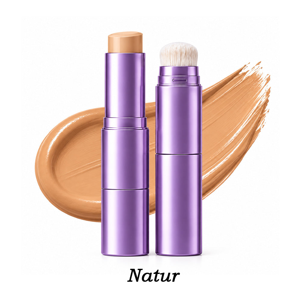 🌿 2-in-1 Foundation-Stick mit Farbwechsel, cremige Textur für ein geschmeidiges Hautgefühl