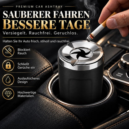 Drehbarer Aschenbecher für das Auto mit Keramik-Innenbehälter