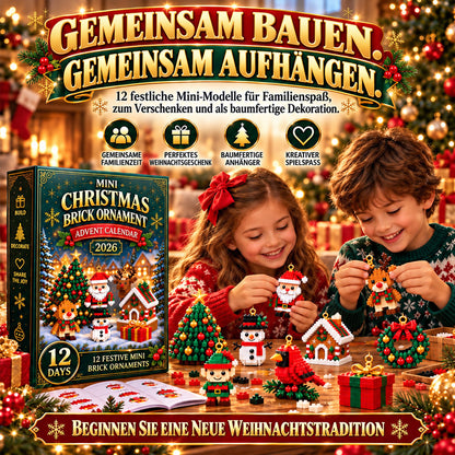 ⏳ Letzter Tag, um 49 % zu sparen ⏳ – 🎄 12-Tage-Mini-Weihnachtsdeko-Adventskalender | 12 einzigartige, festliche Bausets mit Aufhängeschlaufen – perfekt zum Schmücken von Weihnachtsbäumen, Kränzen und festlichen Dekorationen 🧱