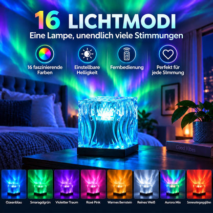 💥2026 Aktion: 50% Rabatt💥Nordlicht-Traum Projektor 2026 – 16-Farben-Aurora-Lampe, stimmungsvolle Beleuchtung für Schlafzimmer, moderne Deko-Leuchte für Zuhause -Remifa®