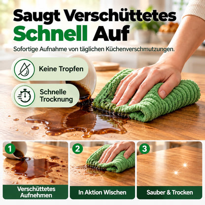 🔥 50 % RABATT🔥🔥 Solange der Vorrat reicht –Mehr kaufen, mehr geschenkt ! 🎉 Abreißbares Mikrofaser-Reinigungstuch auf Rolle