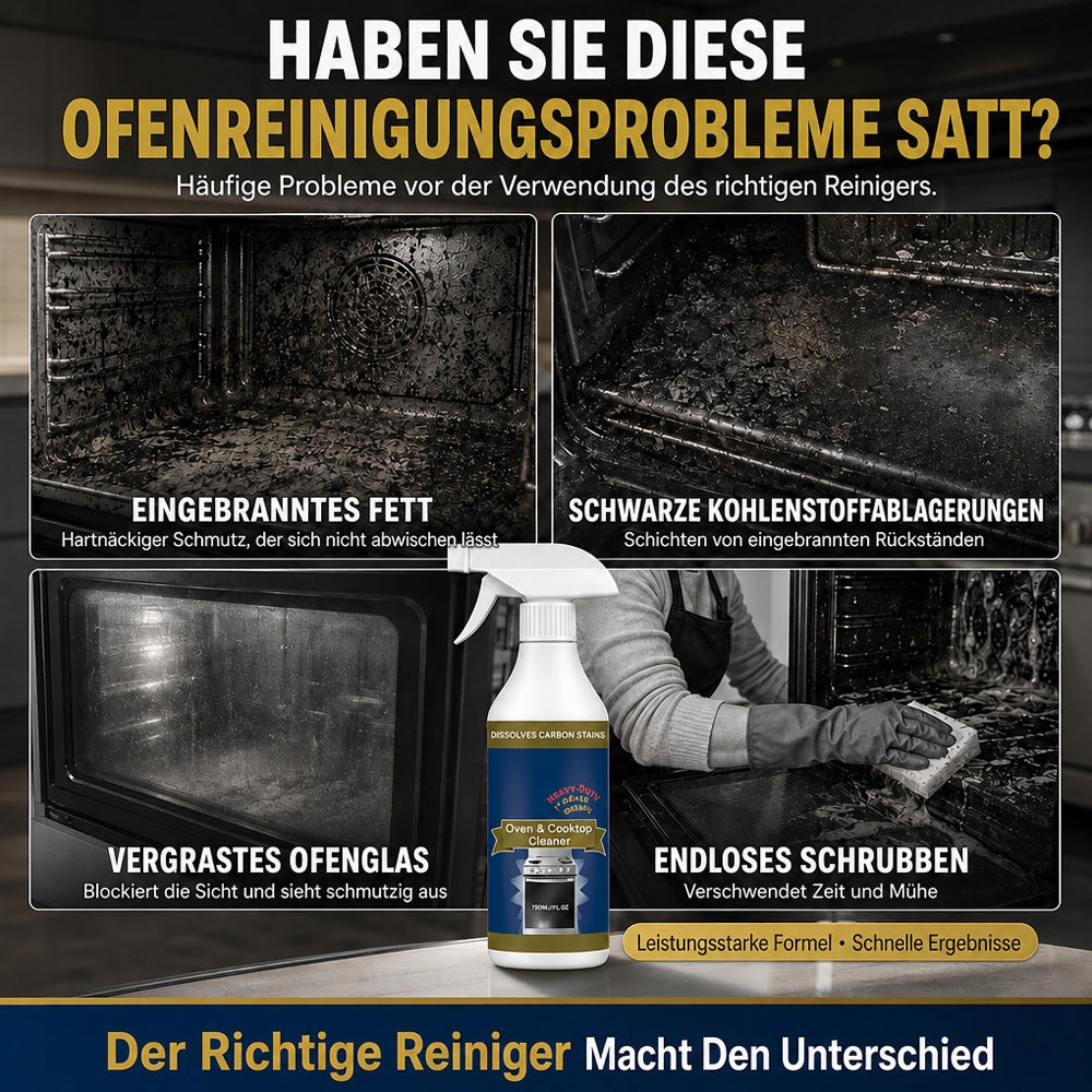 💥 LETZTER TAG｜50 % RABATT 🌻Hochwirksames Backofen- & Herdplatten-Reinigungsspray