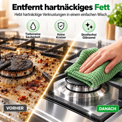 🔥 50 % RABATT🔥🔥 Solange der Vorrat reicht –Mehr kaufen, mehr geschenkt ! 🎉 Abreißbares Mikrofaser-Reinigungstuch auf Rolle