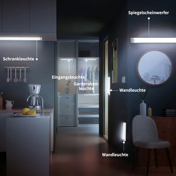 🏆💡Bohrfreie intelligente Sensor magnetische aufladbare LED-Leuchte -Remifa®