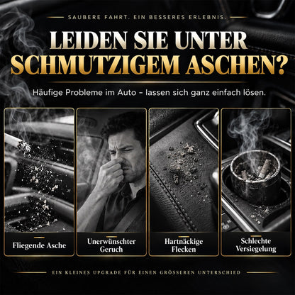 Drehbarer Aschenbecher für das Auto mit Keramik-Innenbehälter