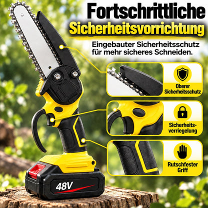 🔥 50 % Rabatt+Kostenloser Versand ! Mini-Elektrosäge mit Sicherheitsschloss – Klein, aber kraftvoll! ✋️ Einhandbedienung, Sicherheitsschutz, 48V Akku ⚡ Limitiertes Angebot ⏳
