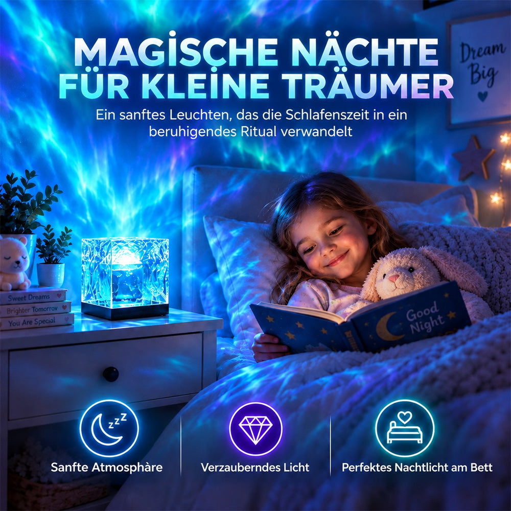 💥2026 Aktion: 50% Rabatt💥Nordlicht-Traum Projektor 2026 – 16-Farben-Aurora-Lampe, stimmungsvolle Beleuchtung für Schlafzimmer, moderne Deko-Leuchte für Zuhause -Remifa®