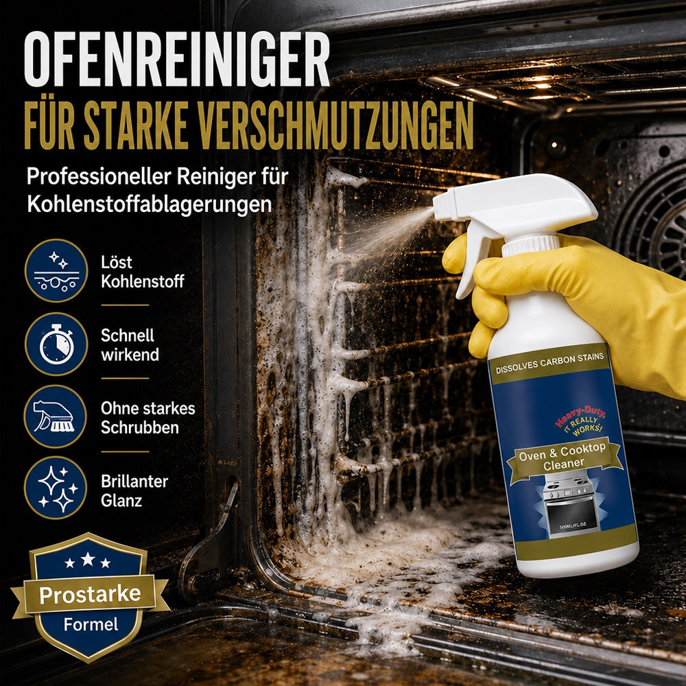 💥 LETZTER TAG｜50 % RABATT 🌻Hochwirksames Backofen- & Herdplatten-Reinigungsspray