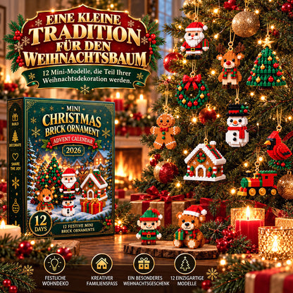 ⏳ Letzter Tag, um 49 % zu sparen ⏳ – 🎄 12-Tage-Mini-Weihnachtsdeko-Adventskalender | 12 einzigartige, festliche Bausets mit Aufhängeschlaufen – perfekt zum Schmücken von Weihnachtsbäumen, Kränzen und festlichen Dekorationen 🧱