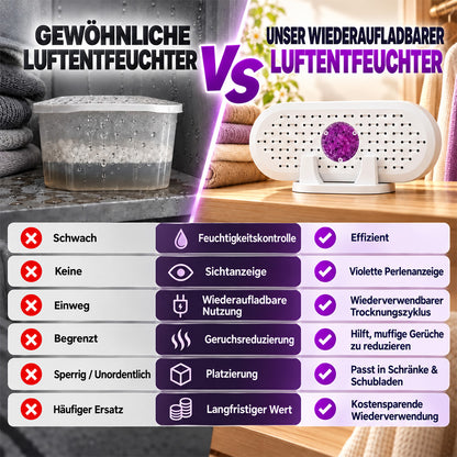 ⏳🔥 NUR FÜR KURZE ZEIT 50 % RABATT! ⏰ Mini-Wiederverwendbarer Luftentfeuchter für den Haushalt