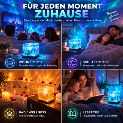 💥2026 Aktion: 50% Rabatt💥Nordlicht-Traum Projektor 2026 – 16-Farben-Aurora-Lampe, stimmungsvolle Beleuchtung für Schlafzimmer, moderne Deko-Leuchte für Zuhause -Remifa®
