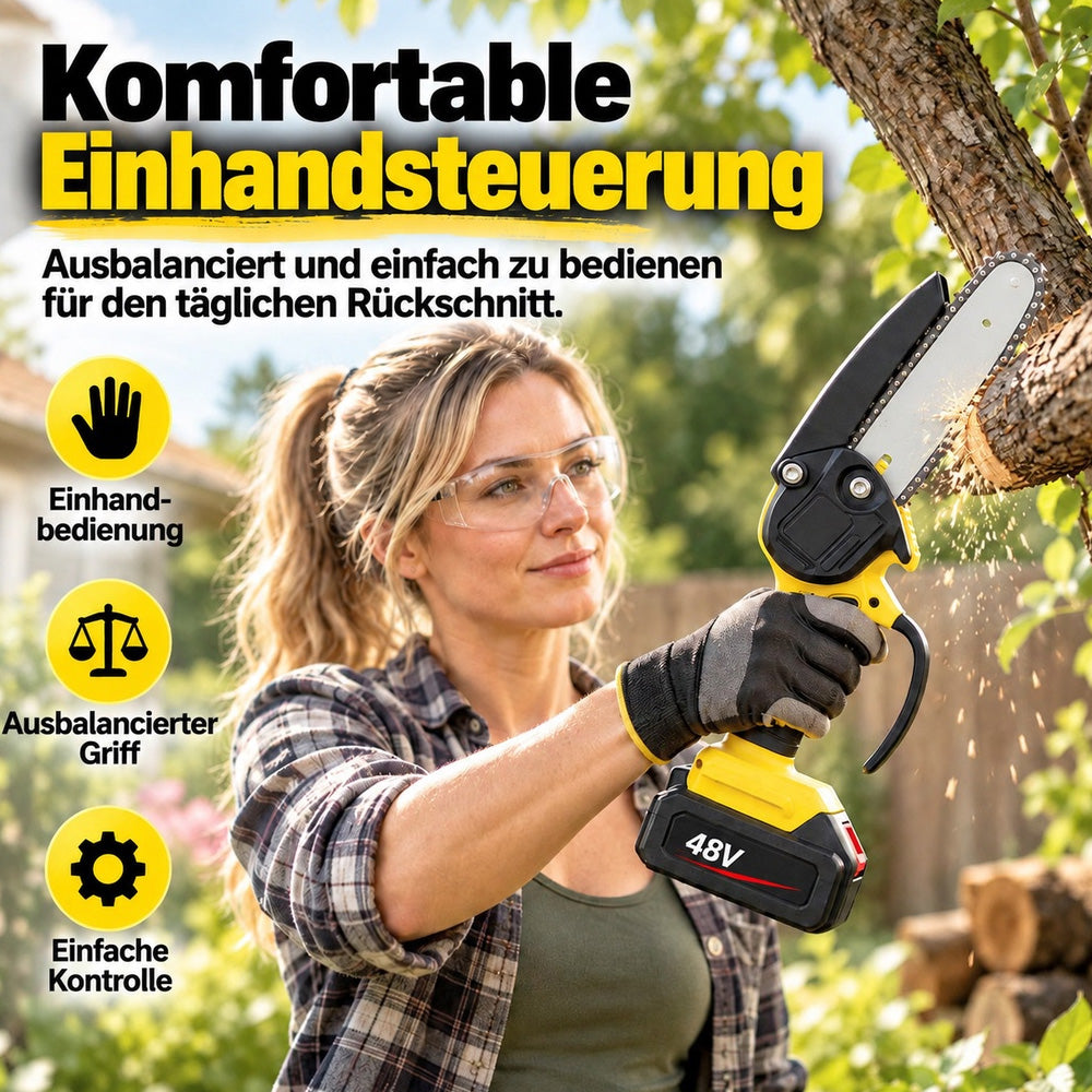 🔥 50 % Rabatt+Kostenloser Versand ! Mini-Elektrosäge mit Sicherheitsschloss – Klein, aber kraftvoll! ✋️ Einhandbedienung, Sicherheitsschutz, 48V Akku ⚡ Limitiertes Angebot ⏳