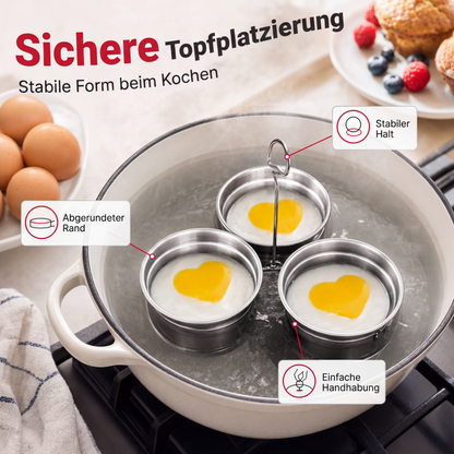 🍳 Multifunktionaler Mini-Eierkocher aus Edelstahl – Zum Kochen und Dämpfen von Eiern für den täglichen Gebrauch