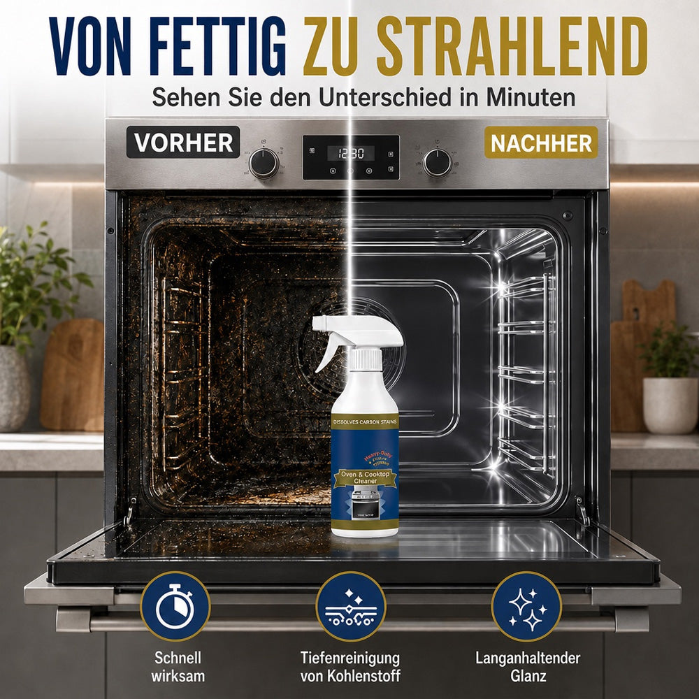 💥 LETZTER TAG｜50 % RABATT 🌻Hochwirksames Backofen- & Herdplatten-Reinigungsspray