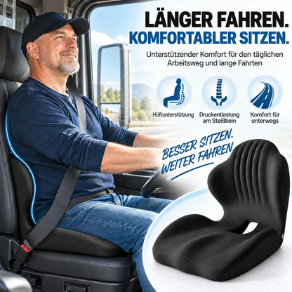 🪑🔥 50% RABATT! 💆 Ergonomisches Sitzkissen aus Memory-Schaum – Integrierte Rückenstütze, orthopädisch & vielseitig – Ideal für Bürostuhl, Auto & Homeoffice ✨✨