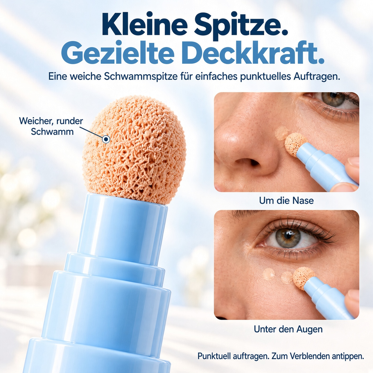 🎁 1+1 GRATIS✨ Concealer Stift & Creme – deckt Augenringe, Pickel & Flecken ab, spendet Feuchtigkeit & verblendet nahtlos