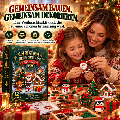 ⏳ Letzter Tag, um 49 % zu sparen ⏳ – 🎄 12-Tage-Mini-Weihnachtsdeko-Adventskalender | 12 einzigartige, festliche Bausets mit Aufhängeschlaufen – perfekt zum Schmücken von Weihnachtsbäumen, Kränzen und festlichen Dekorationen 🧱