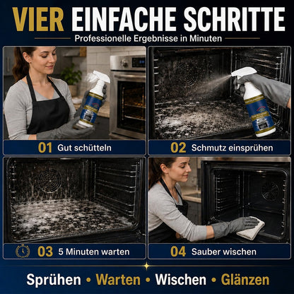 💥 LETZTER TAG｜50 % RABATT 🌻Hochwirksames Backofen- & Herdplatten-Reinigungsspray