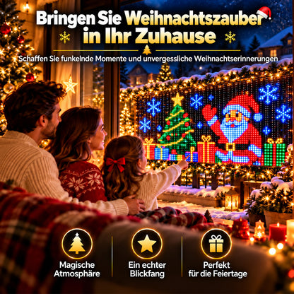 💥 NUR FÜR KURZE ZEIT 50 % RABATT! 🎄 Intelligente, animierte Weihnachtsbeleuchtung 📱 Mehrere Lichter verbinden und per App ein gemeinsames Lichtmuster steuern ✨ Lass es leuchten und genieße den Weihnachtszauber