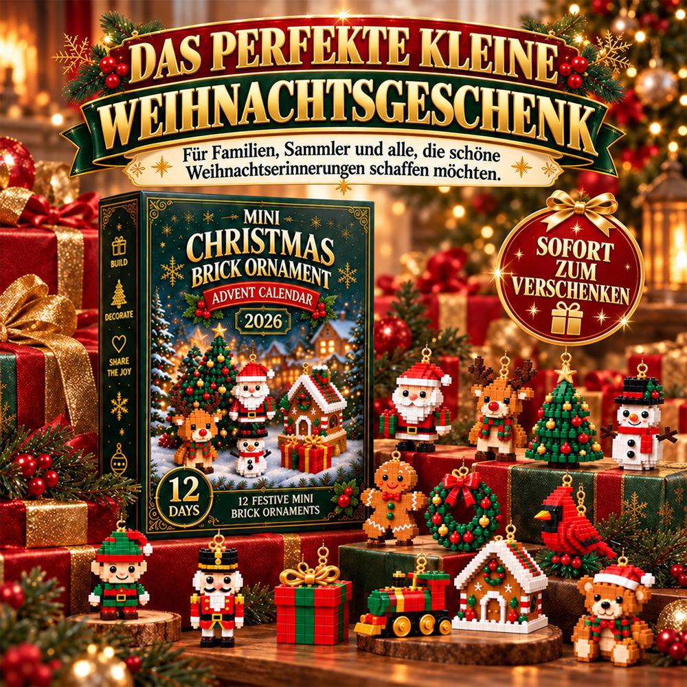 ⏳ Letzter Tag, um 49 % zu sparen ⏳ – 🎄 12-Tage-Mini-Weihnachtsdeko-Adventskalender | 12 einzigartige, festliche Bausets mit Aufhängeschlaufen – perfekt zum Schmücken von Weihnachtsbäumen, Kränzen und festlichen Dekorationen 🧱