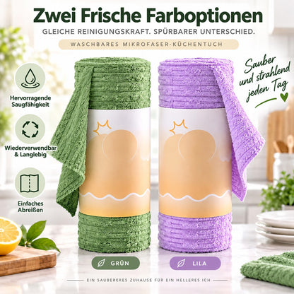 🔥 50 % RABATT🔥🔥 Solange der Vorrat reicht –Mehr kaufen, mehr geschenkt ! 🎉 Abreißbares Mikrofaser-Reinigungstuch auf Rolle