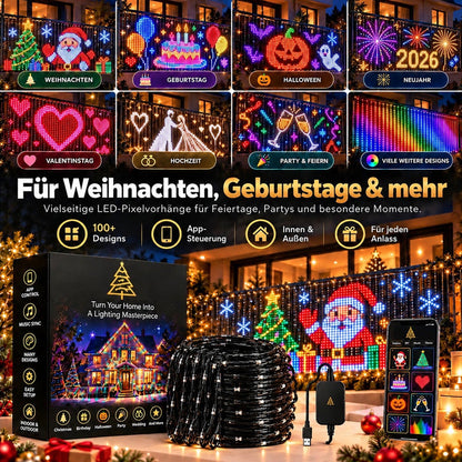 🔥🎄 Weihnachts-Frühbucherangebot – Nur solange der Vorrat reicht!✨🎄 Smarter LED-Lichtvorhang für Fenster & Wände – bringt Weihnachtszauber nach Hause