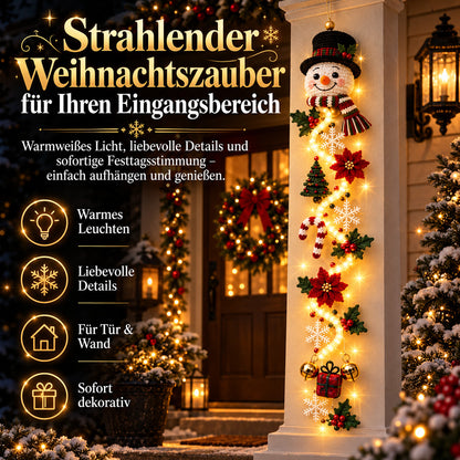 ⏳ Letzter Tag! 49 % Rabatt – 🎄✨🎅 MerryCascade™ Leuchtender Weihnachtstürhänger