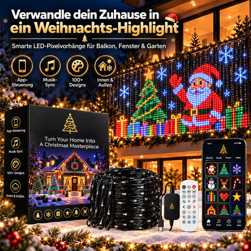 🔥🎄 Weihnachts-Frühbucherangebot – Nur solange der Vorrat reicht!✨🎄 Smarter LED-Lichtvorhang für Fenster & Wände – bringt Weihnachtszauber nach Hause