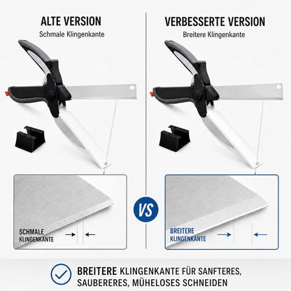 🧑‍🍳 2-in-1-Küchenschere für Lebensmittel – Schneideschere aus Edelstahl mit Sicherheitsverschluss
