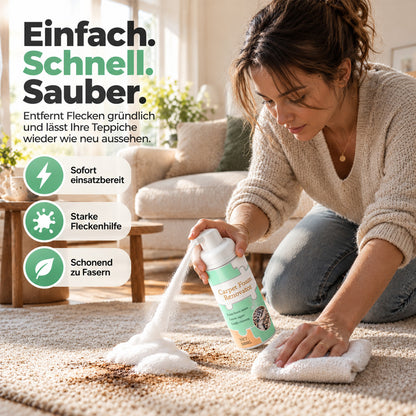 🔥🎁 1+1 GRATIS!!🥳 💞 50K+ VERKAUFT! ⚡🧼 Wasserloser Teppich-Schaumreiniger mit Reinigungstuch