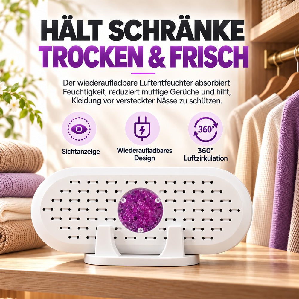 ⏳🔥 NUR FÜR KURZE ZEIT 50 % RABATT! ⏰ Mini-Wiederverwendbarer Luftentfeuchter für den Haushalt