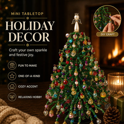 🎄✨ DIY Perlen-Weihnachtsbaum-Set – 🎅 Gestalte deine eigene funkelnde Weihnachtsdekoration