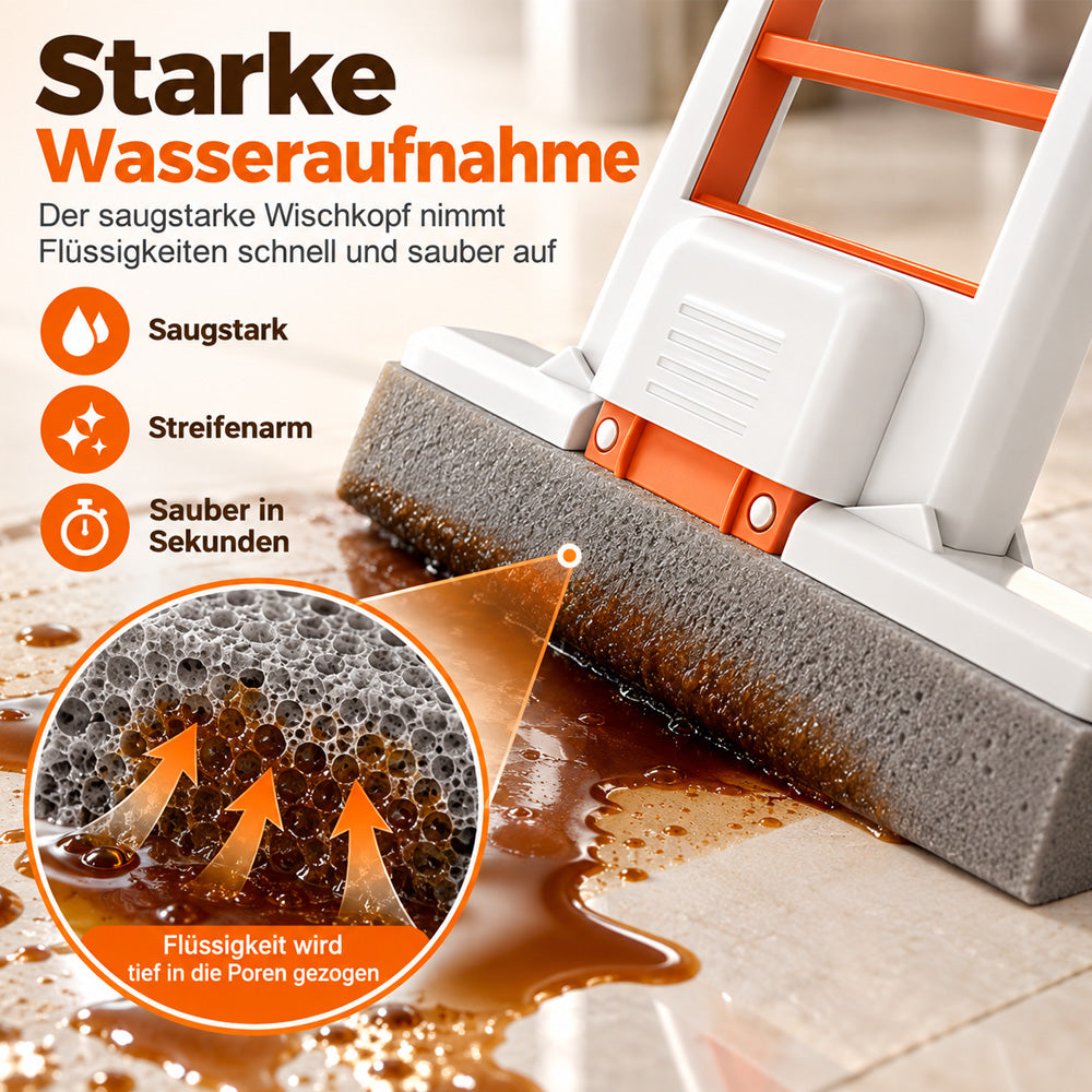 📢 📢 NUR HEUTE ⭐ 2 kaufen und 1 gratis dazu🧹🧹 Mini-Mopp SELBSTAUSWÜREND & tragbar
