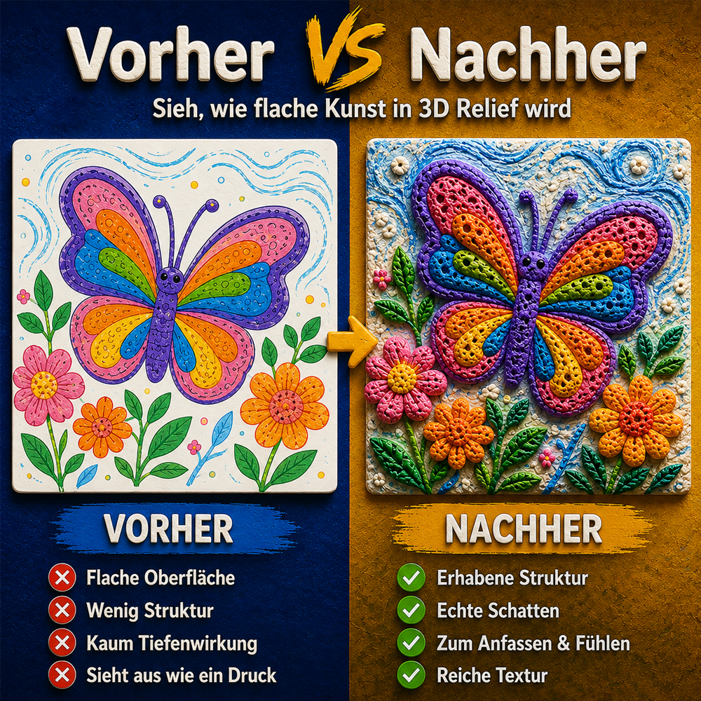 60%off Nur heute 50 % sparen | IEY® 3D-Relief-Kunststift – Verwandle flache Zeichnungen in fühlbare 3D-Kunst 🎨🎨 (Copy)