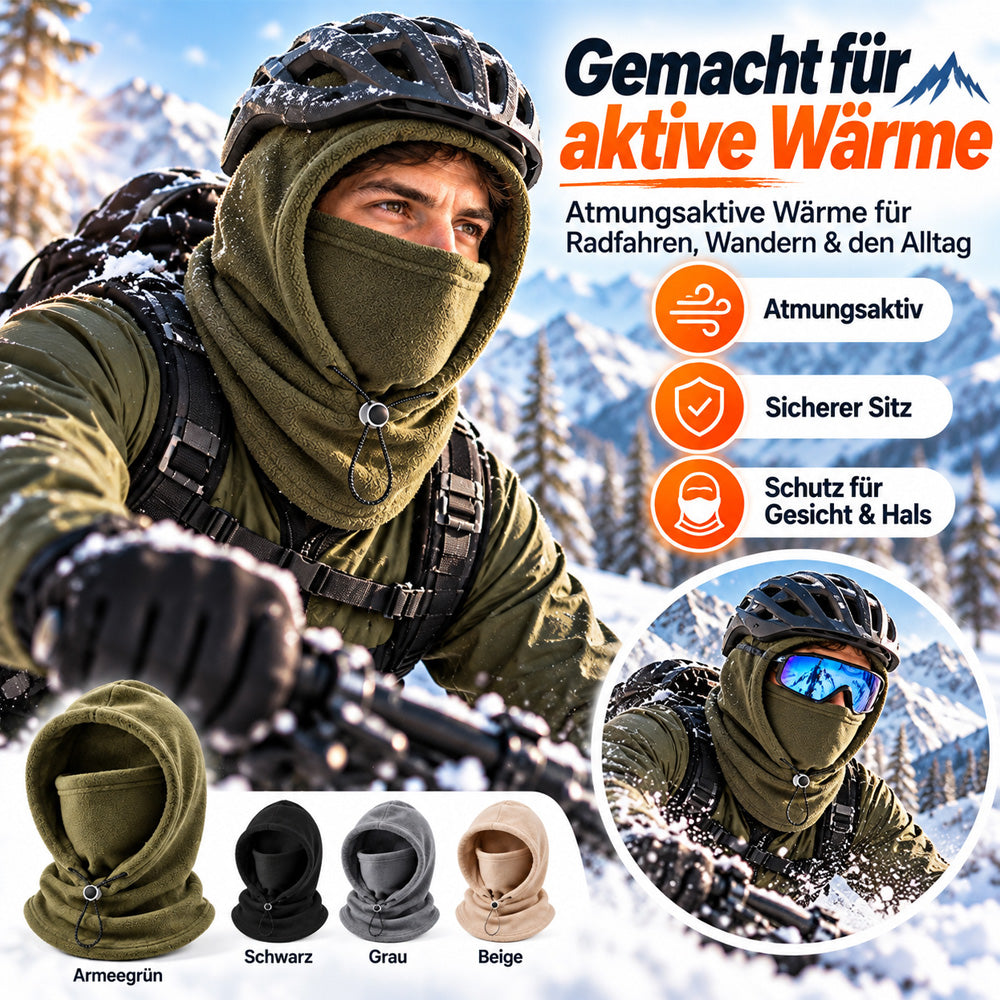 ⌛❄️ Nur für kurze Zeit 60 % Rabatt ❄️ 3-in-1-Schutz | Thermo-Sturmhaube mit verstellbarem Kordelzug 🥶