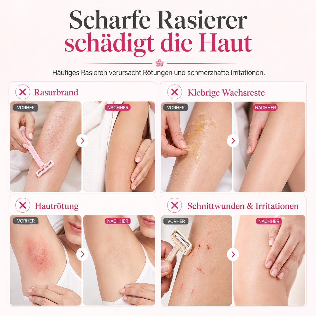 Sanfter Roll-On zur schonenden Körperhaarentfernung