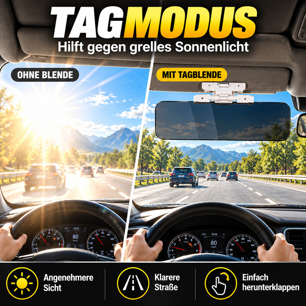 upsell-Universelle HD-Antiblend-Sonnenblende fürs Auto – Tag und Nacht
