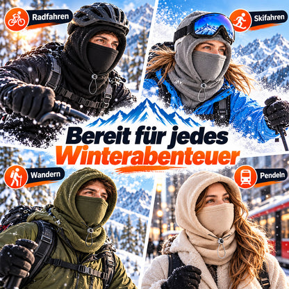⌛❄️ Nur für kurze Zeit 60 % Rabatt ❄️ 3-in-1-Schutz | Thermo-Sturmhaube mit verstellbarem Kordelzug 🥶