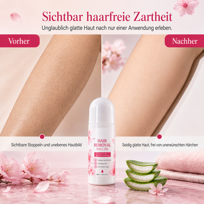 Sanfter Roll-On zur schonenden Körperhaarentfernung