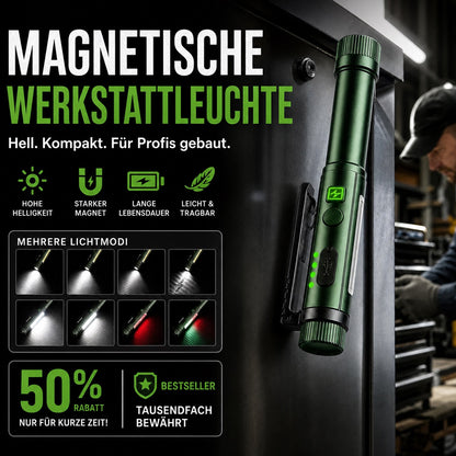🧲🔦Multifunktionale, stiftförmige Arbeitsleuchte mit starkem Magnetfeld🧲