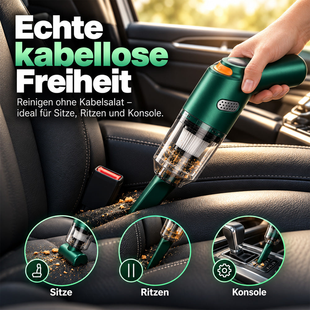 📢📢 50 % RABATT!! ⏰ Neu verbesserter kabelloser Autostaubsauger – 10.000 Pa Saugkraft & 4.000-mAh-Akku 🚗