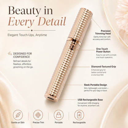 ✨3-in-1 elektrischer Beauty-Trimmer – mit Wechselaufsätzen für Augenbrauen, Gesicht & Detailpflege – für einen gepflegten Look jederzeit und überall 🌍✨