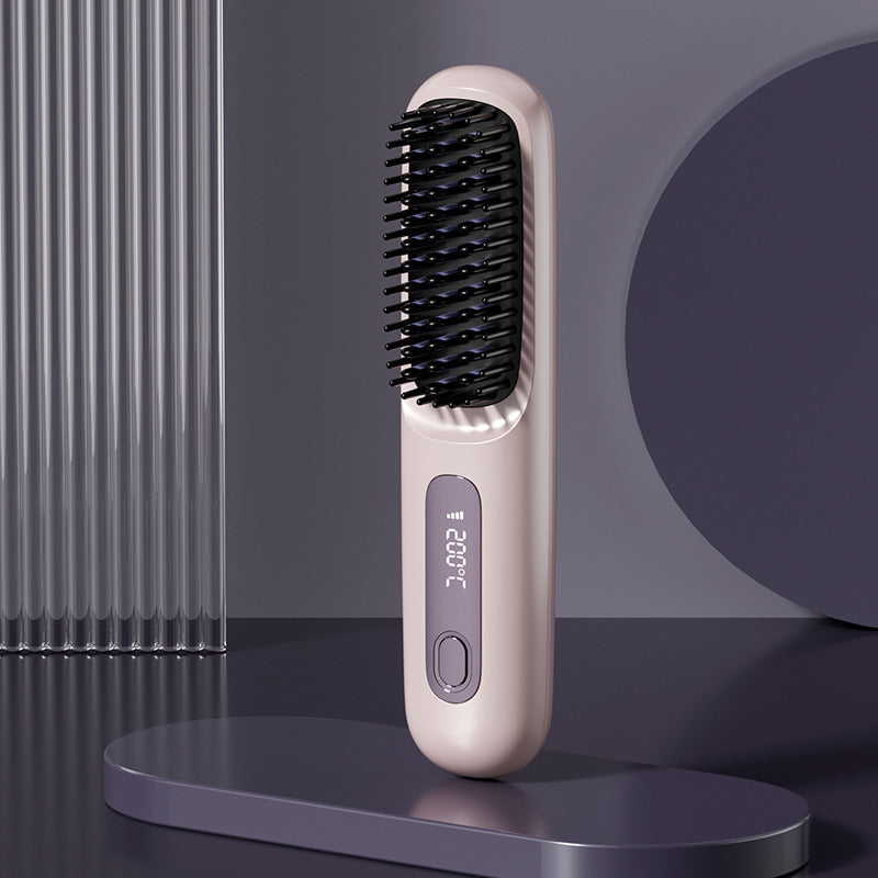 💖Neujahrs-Sonderangebot: 50 % Rabatt💖 Kabelloser, keramisch beheizter Haarglätter-Kamm -Remifa®